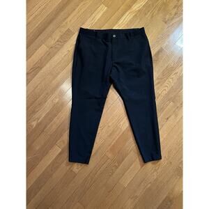 Zara Black Tapered Pants Womens XL Casual Workwear Stretch Pull On Style